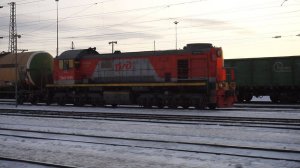 Тепловоз ТЭМ2-1555. «Дедушка» в работе.