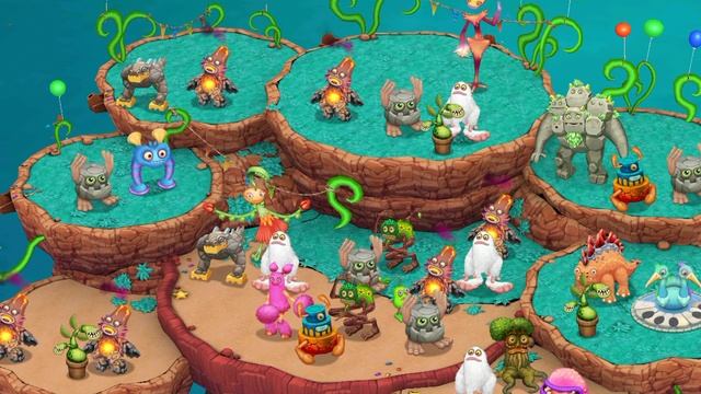 My singing monsters Dawn of fire party island full song смотреть онлайн