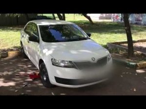 Замена передних колодок Skoda Rapid