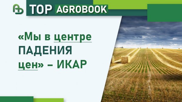 «Мы в центре падения цен» – ИКАР | TOP Agrobook: обзор аграрных новостей