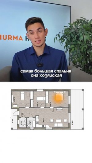 Обзор планировки 105 м2.