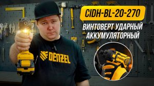 Обзор винтоверта Denzel CIDH-BL-20-270 из новой линейки Denzel Power System 20V