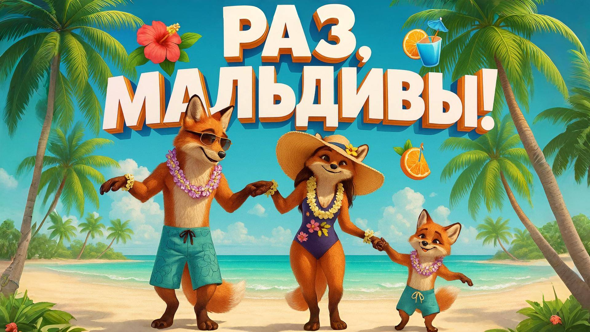 Раз МАЛЬДИВЫ, Два МАЛЬДИВЫ. Детская песенка. Песенки для детей смотреть онлайн