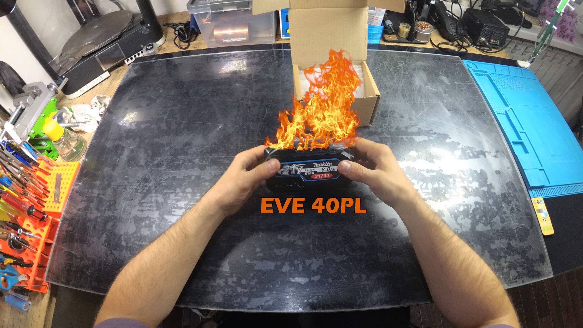 Собираем мощный аккумулятор 18V из EVE 40PL 21700 смотреть онлайн