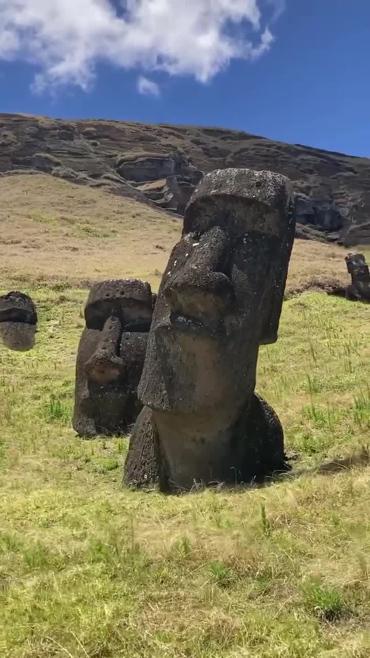 Остров Пасхи-Рапануи славится своими гигантскими каменными статуями "моаи", которые были созданы ... смотреть онлайн