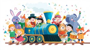 КОЛЫБЕЛЬНАЯ ПРО ПАРОВОЗИК | СПОКОЙНАЯ ДЕТСКАЯ ПЕСЕНКА НА НОЧЬ