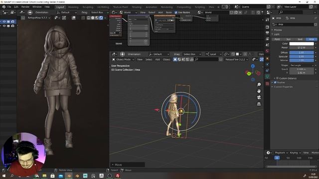 40 - Adding Lamps And Studio Background смотреть онлайн