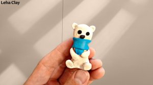 Как слепить Белого Медведя из пластилина / Медведь из пластилина / Лепка Белого Медведя