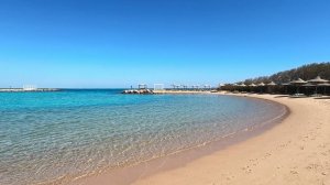 Один из лучших пляжей Хургады, Египет - отель Hilton Hurghada Plaza 5*