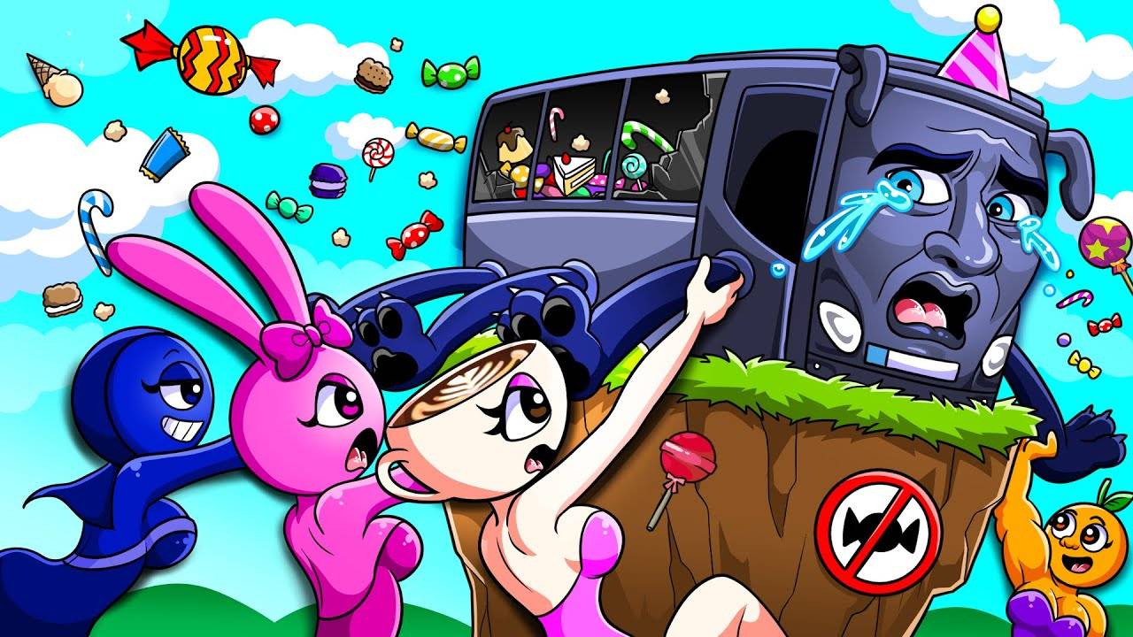 Девочки говорят "НЕТ"!🚫Ранг Ринг Ренг Бус не может взять закуски! 🍭🍭/ Анимация Брейнота и Спрунки смотреть онлайн