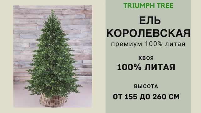 Triumph Tree - ОБЗОР искусственной ели Королевская премиум 100% литая смотреть онлайн