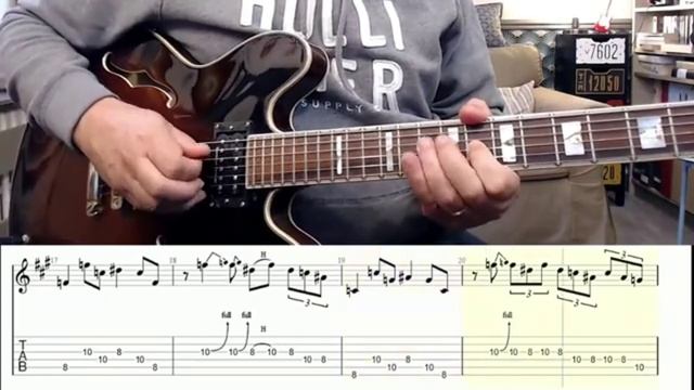 Licks Freddie King Style (guitar cover,tab,backing track) смотреть онлайн