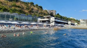 НОВЫЙ ПЛЯЖ «ИЗУМРУДНЫЙ»🌿☀️💙⛵️🌊 ЯЛТА. КРЫМ 2025