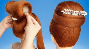 Простая свадебная прическа для длинных волос | Красивая причёска для торжества