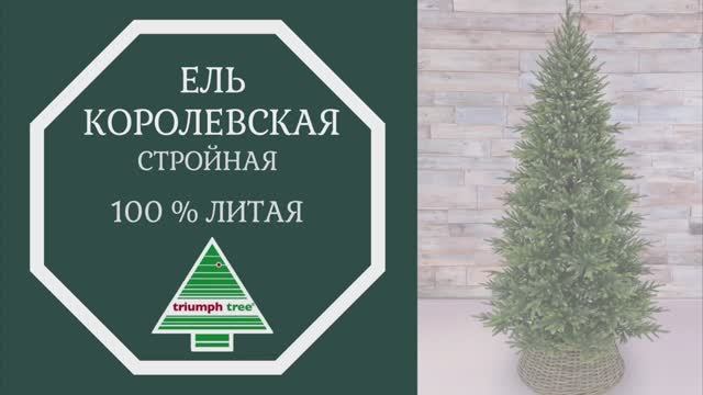 Triumph Tree - Обзор искусственной ели Королевская стройная 100% литая зелёная смотреть онлайн