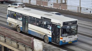 Автобус Mercedes-Benz O405 (АР 268 22). Покатушки по Барнаулу. / Ride on the Mercedes-Benz O405 bus