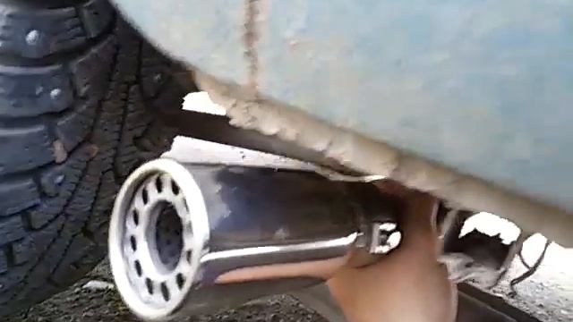Как вывести выхлопную трубу сбоку возле колеса ВАЗ 2106 ВАЗ 2107 смотреть онлайн