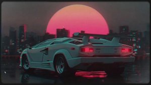 Outrun Sunset — 1980s Synthwave Retrowave Night Drive Mix [1.3 H ｜ No Vocals]