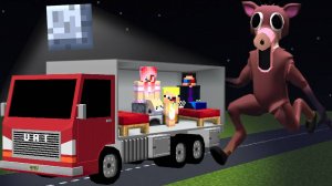 🚚ПОСТРОИЛИ ДОМ В МАШИНЕ И ПЕРЕЖИЛИ НОЧЬ В МАЙНКРАФТ! 99 НОЧЕЙ В ЛЕСУ ШЕДИ ЛЕСКА НУБИК MINECRAFT