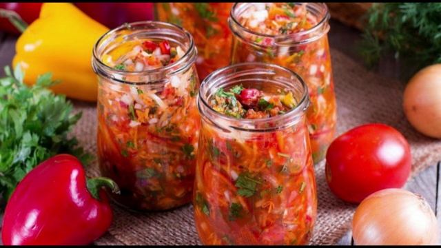 Овощной салат на зиму "Ассорти" смотреть онлайн