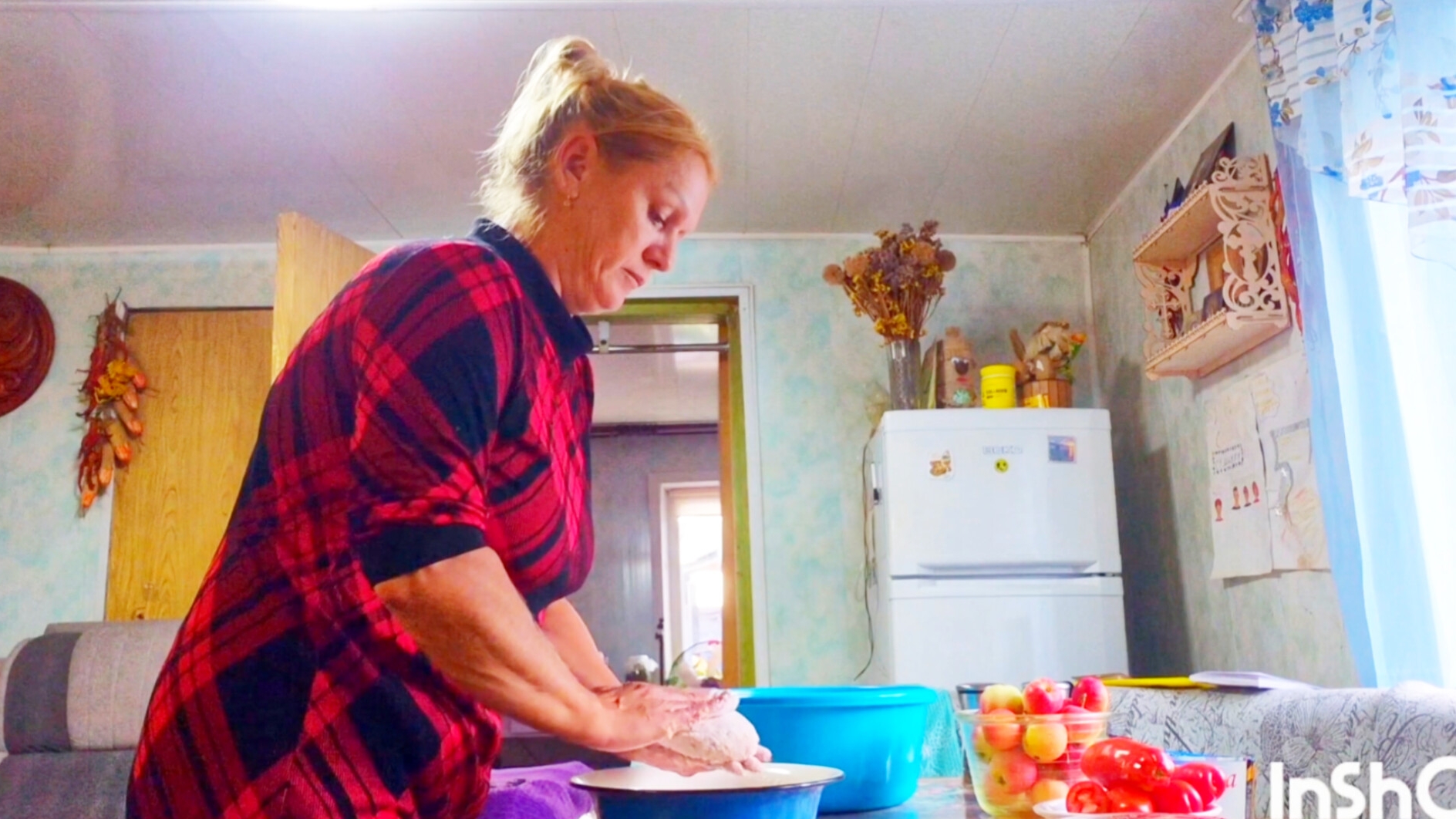 День в деревне на кухне,Проэксперементировала с перцем,нажарила котлет смотреть онлайн