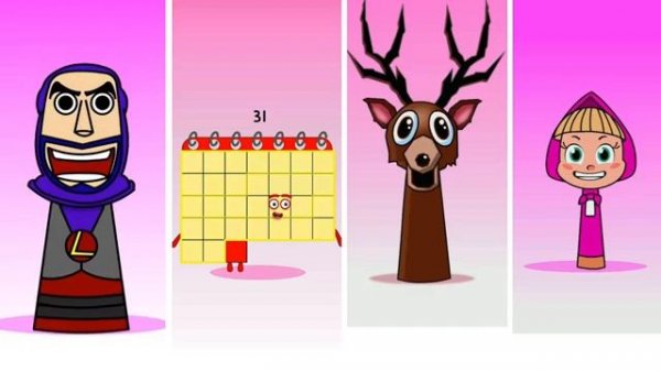 Sprunki OC с номерами блоков 30, 31, 32 | Подборка Incredibox