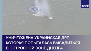 Уничтожена украинская ДРГ, которая попыталась высадиться в островной зоне Днепра