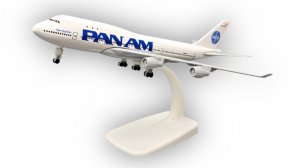 Модель самолета Boeing 747 Pan American - 20 см (с шасси)