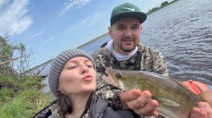 РЫБАЛКА С ЖЕНОЙ НА РЕКЕ ОБЬ. ЩУКА, СУДАК НА ДЖИГ