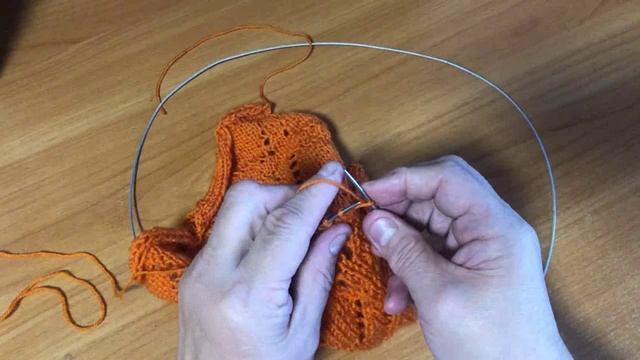 Сегодня свяжем спицами ажурные ромбы для ваших изделий смотреть онлайн