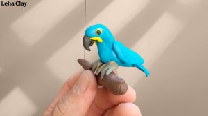Как слепить Милого Попугая из пластилина / Попугай из пластилина / Лепка Синего Попугая