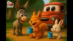 Летняя жара - новая серия доброго мультфильма про Ослика и его подружку машинку Тарантайку!