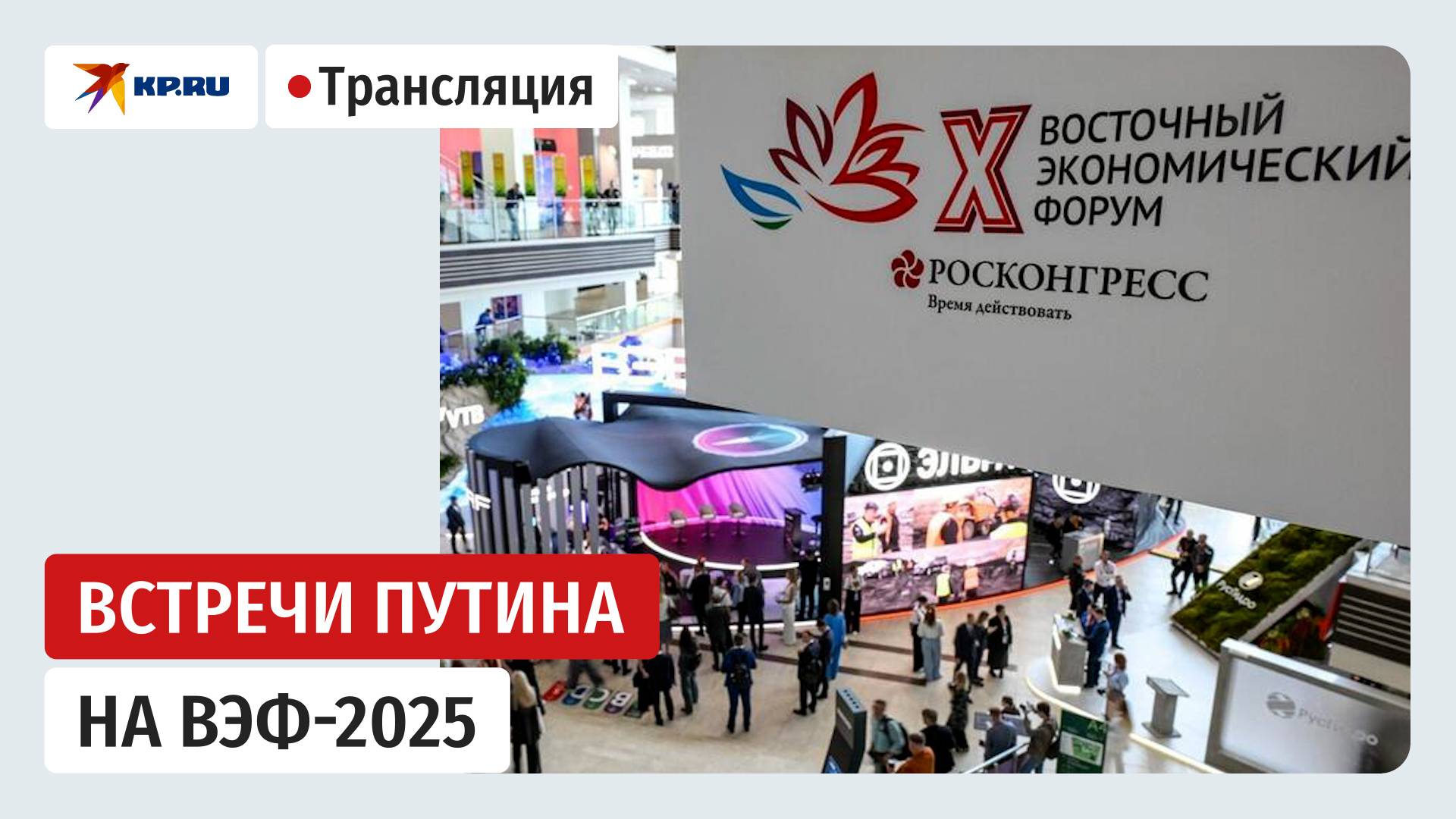 Путин проводит встречи на ВЭФ-2025: прямая трансляция