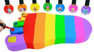 ИГРАЕМ С КИНЕТИЧЕСКИМ ПЕСКОМ ЛЕПИМ  СЛЕД ВИДЕО МУЛЬТИКИ ДЛЯ ДЕТЕЙ КАНАЛ ИГРАЛКИ-ЗАЛИПАЛКИ