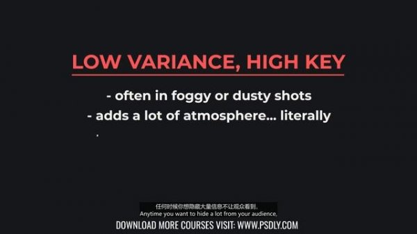 3.07 - Low Variance - High Key