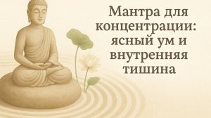 Мантра для концентрации: ясный ум и внутренняя тишина