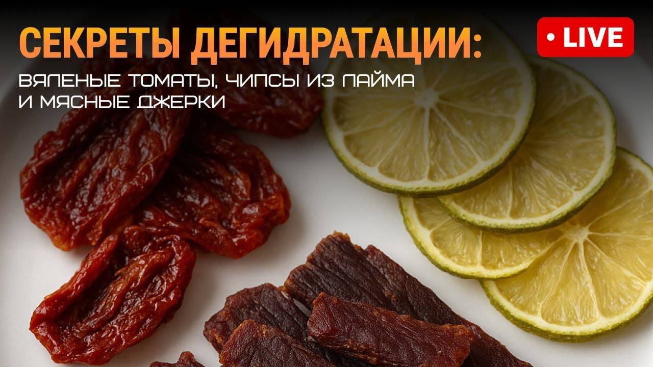 Секреты дегидратации в Грандшефе_ вяленые томаты, чипсы из лайма и мясные джерки! (360p)