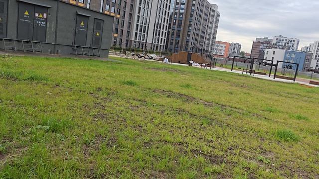 Реализация проекта парка/променада/площадок Setl Sity Светлана Парк, Панорама парк Сосновка 04.09.25