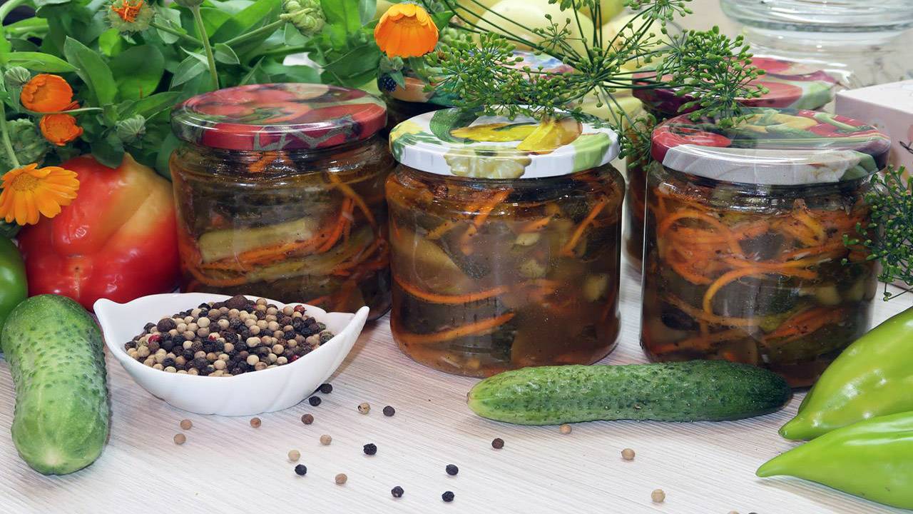 Огурцы по-корейски на зиму смотреть онлайн