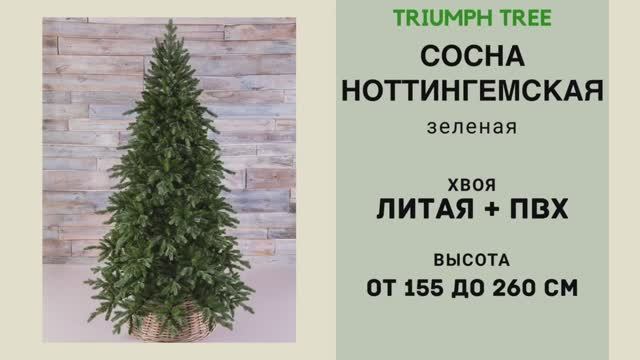 Triumph Tree - ОБЗОР искусственной сосны Ноттингемская зеленая смотреть онлайн