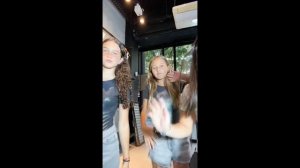 Girl Fashion try on skirts and tops for shop