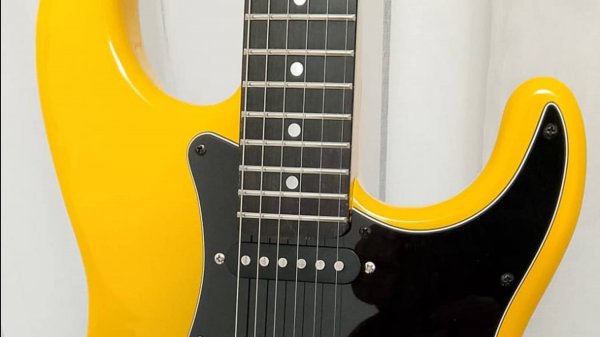 Yellow Fender Stratocaster