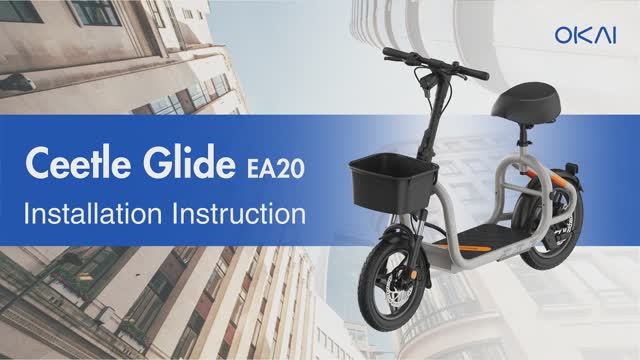 Инструкция по сборке электросамоката с сиденьем OKAI EA20 Ceetle Glide смотреть онлайн