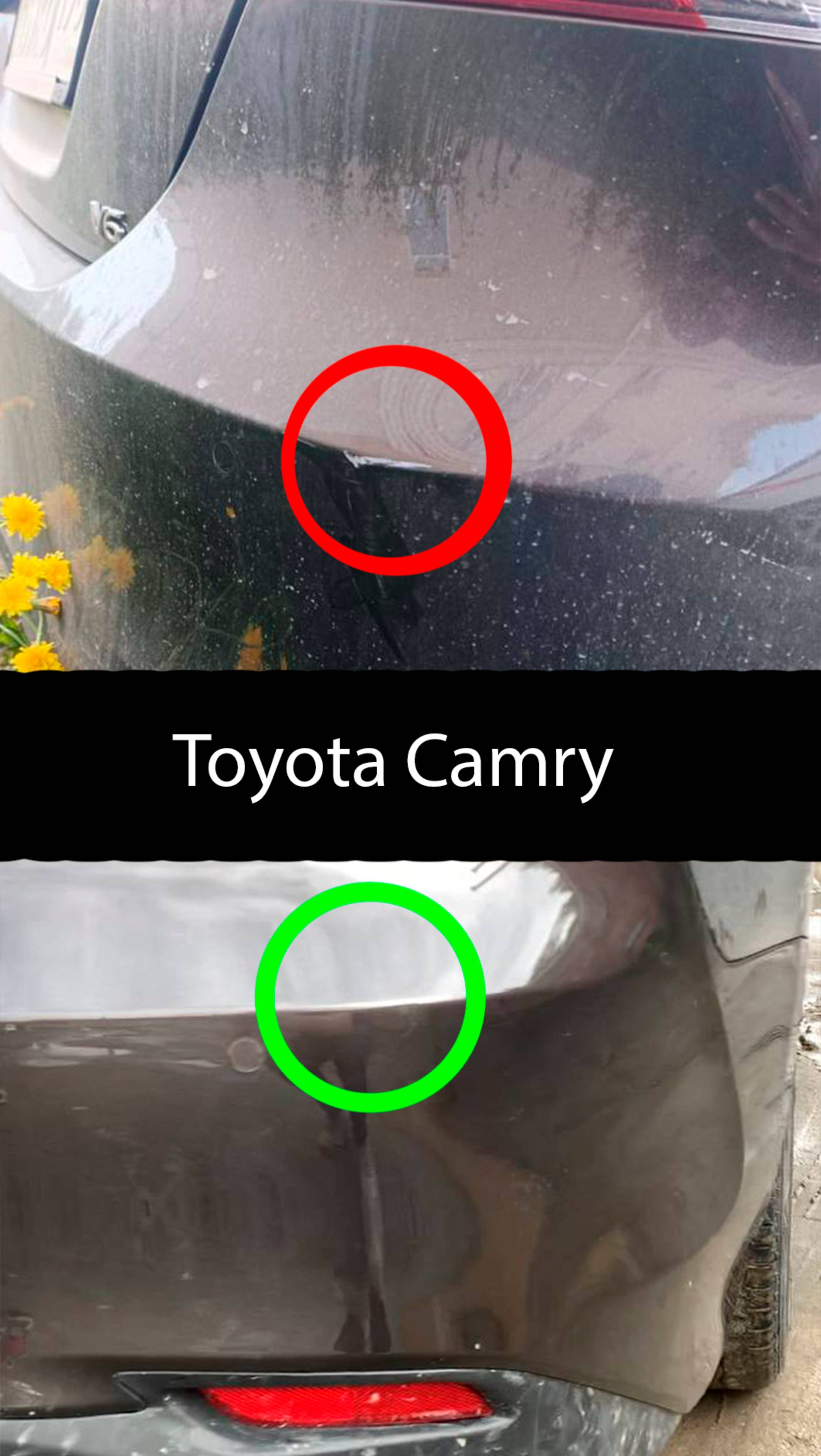 Восстановили притертость бампера Toyota Camry