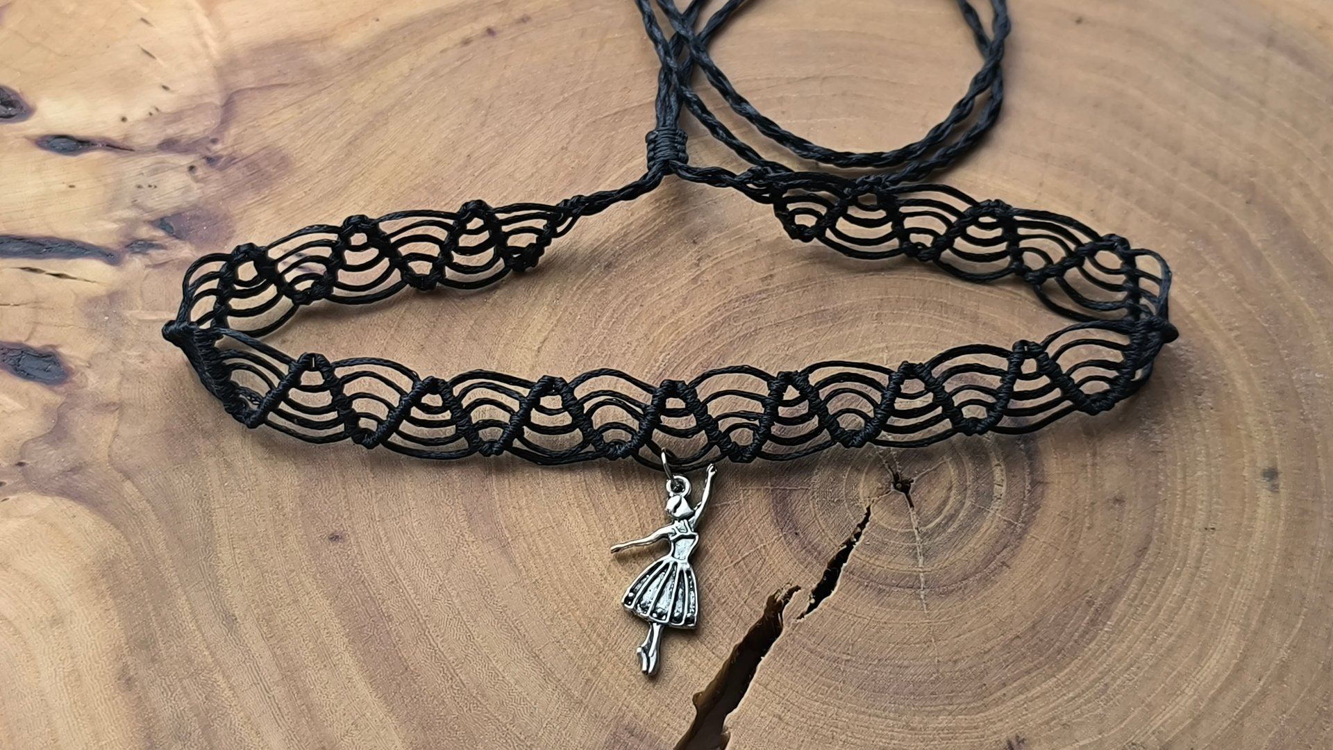 DIY Простой макраме чокер с подвеской