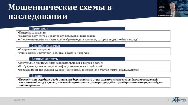 Защита имущества от мошеннических схем