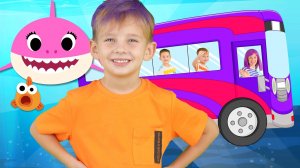 Колеса Автобуса и Акуленок - Wheels On The Bus + BabyShark