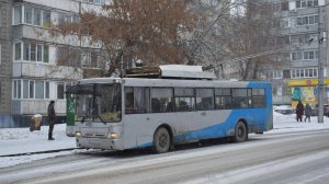 Троллейбус СТ-6217М-4135. Покатушки по Барнаулу.