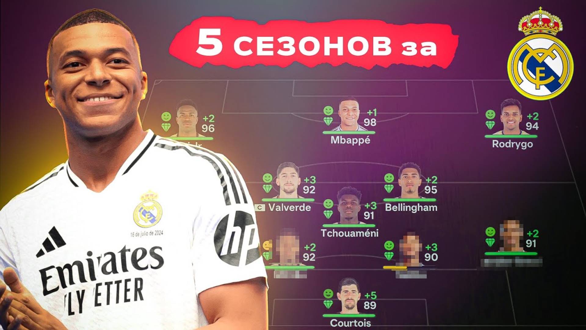 сыграл 5 СЕЗОНОВ за РЕАЛ МАДРИД в КАРЬЕРЕ ТРЕНЕРА в ФК 25 | перестройка ФИФА 25 эксперимент смотреть онлайн