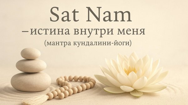 Sat Nam — истина внутри меня (мантра кундалини-йоги)